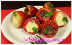 Erdbeeren - Schoki-Teller OK